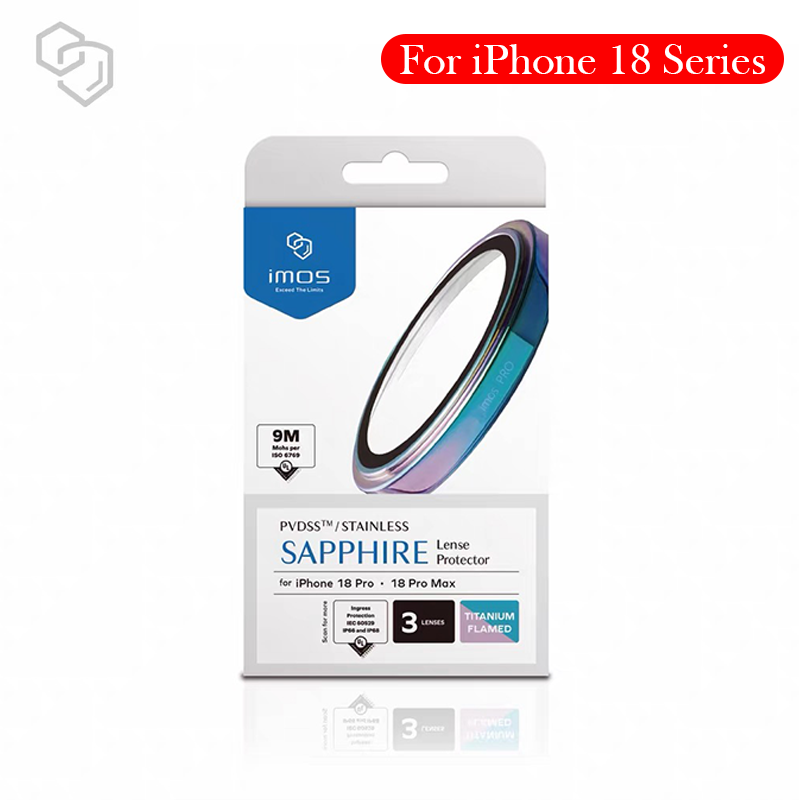 Sapphire Glass Shield - IMOS Camera Protection For iPhone 18