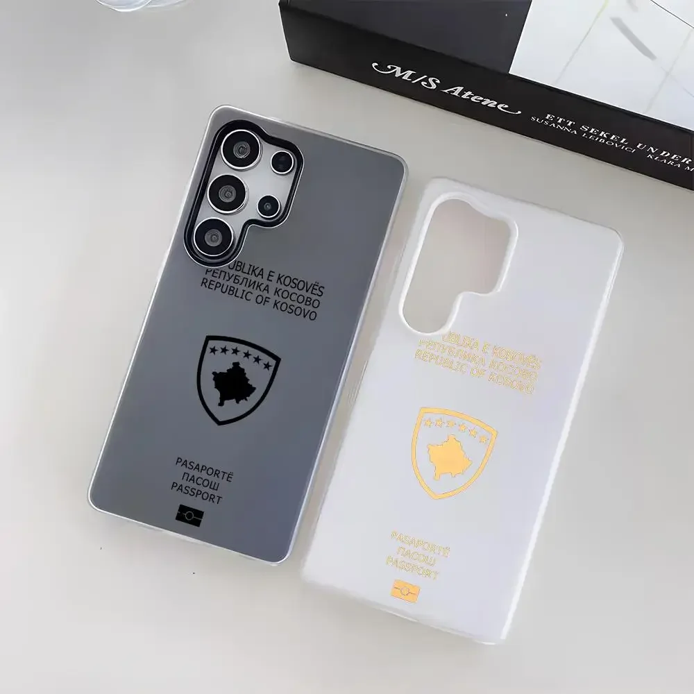 Kosovo Passport LOGO Phone Cas - Samsung Galaxy S25 评论和价格