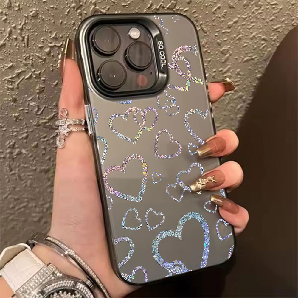 Colorful Heart Print Case For  - Apple Iphone 15 Pro Max 评论和价格