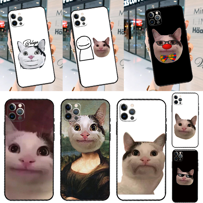 Beluga Cat Meme Face Smiling C - Oppo A78 评论和价格