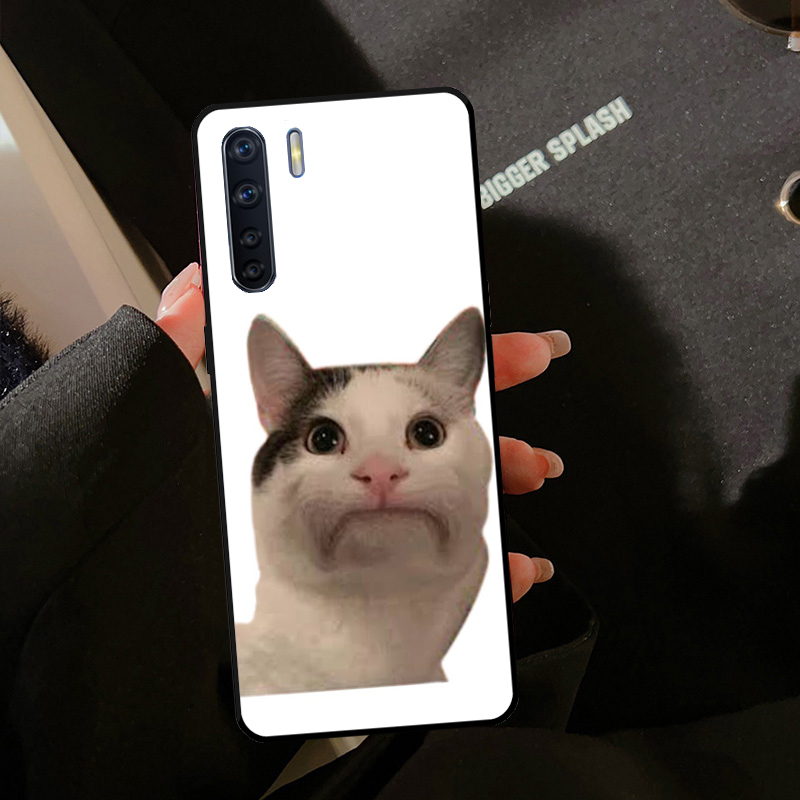 Beluga Cat Meme Face Smiling C - Oppo A78 评论和价格