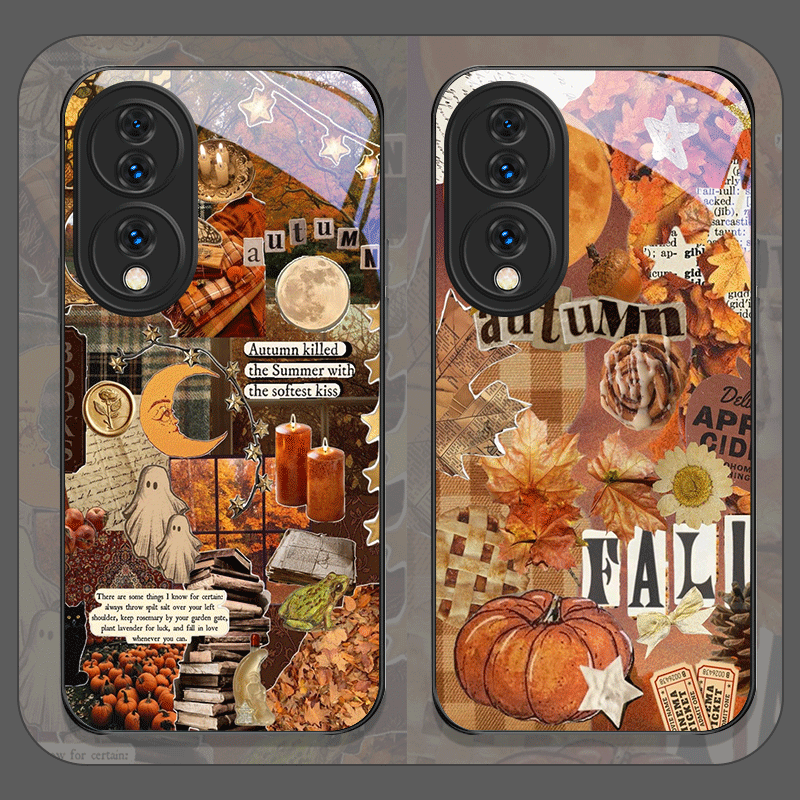 Retro Autumn Leaves Pumpkin Pl - Huawei Nova 12 评论和价格